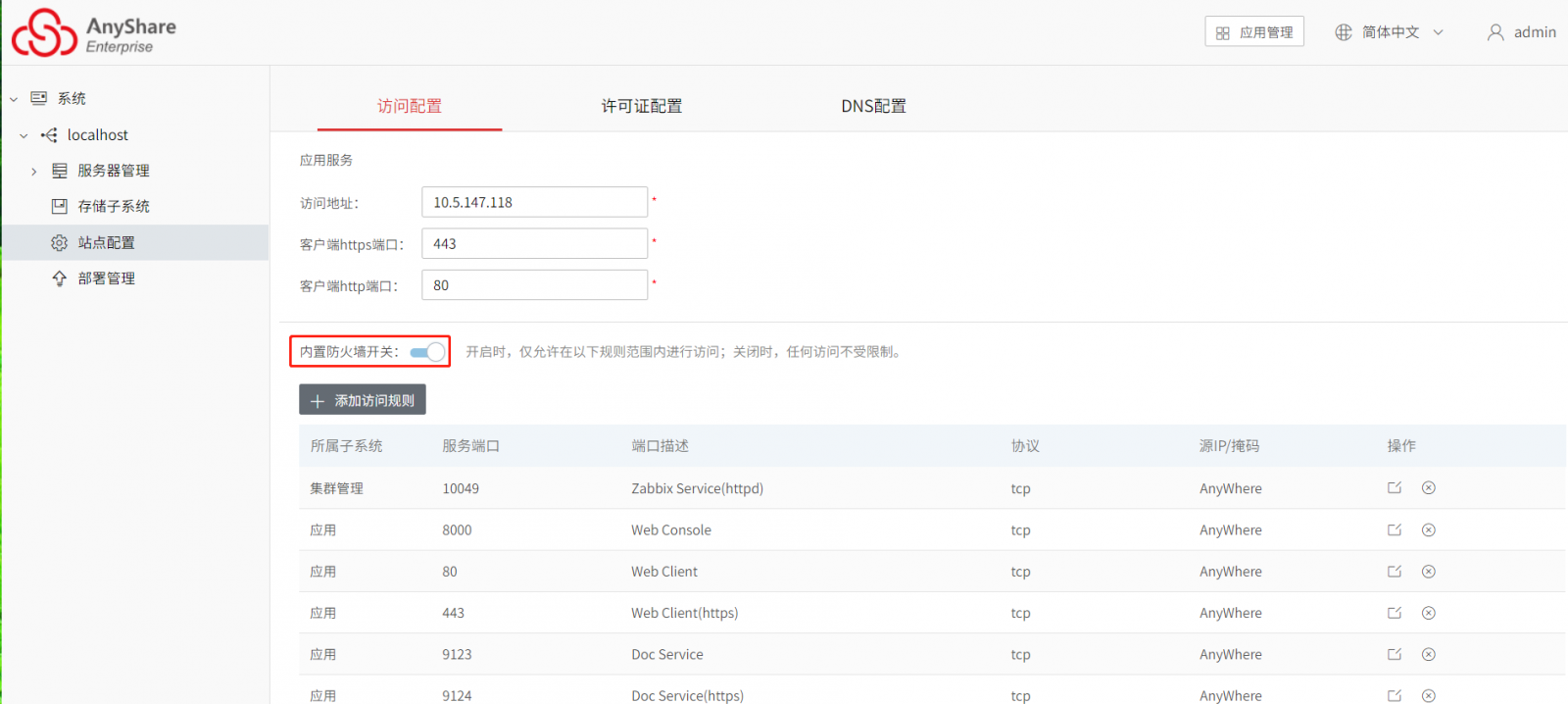 AnyShare - AnyShare 开启和关闭集群防火墙最佳实践_2