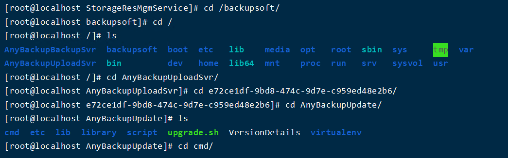 AnyBackup-AnyBackup Express&CDM 7.0.9 升级 7.0.10 失败手动回滚最佳实践